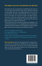 Discretie Essay over een vergeten deugd ,  Peter Venmans