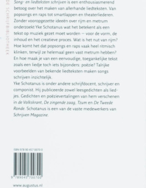 De schrijfbibliotheek 5 - Song- en liedteksten schrijven van cabaret tot rock , Yke Schotanus Serie: Schrijfbibliotheek