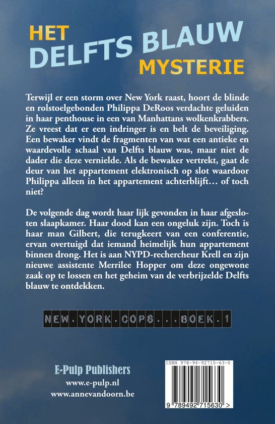 New York Cops 1 - Het Delfts blauw mysterie ,  Anne van Doorn