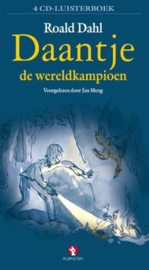 Daantje de wereldkampioen (4 cd Luisterboek) Luisterboek voorgelezen door Jan Meng , Roald Dahl