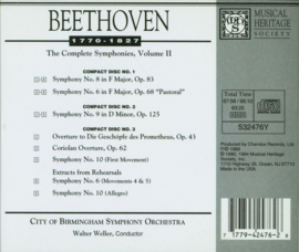 Beethoven: Symphonies Nos. 6 "Pastoral", 8, 9 "Choral" , Walter Weller