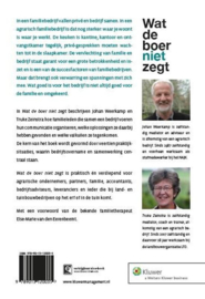 Wat de boer niet zegt communicatie in agrarische familiebedrijven , Johan Weerkamp