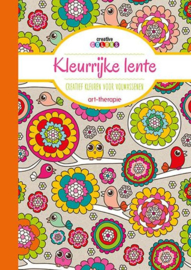 Kleurrijke lente creatief kleuren voor volwassenen