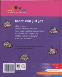 Taart van juf Jet Maan roos vis leesboeken ,  Anneke Scholtens