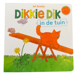Dikkie Dik in de Tuin - Kartonnen Boek - Jet Boeke - 18 pagina's - Voorleesboekje - Prentenboek, Jet Boeke
