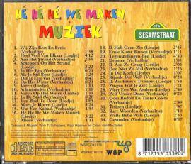 Hé Hé Hé we maken muziek - Doldwaze avonturen met Bert en Ernie - Cd Album, Sesamstraat
