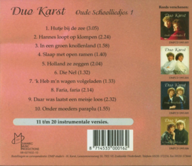 Duo Karst - Oude Schoolliedjes 1 (CD) ,  Duo Karst