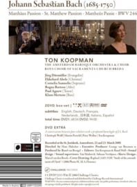 Ton Koopman - Mattheüs Passion , Ton koopman