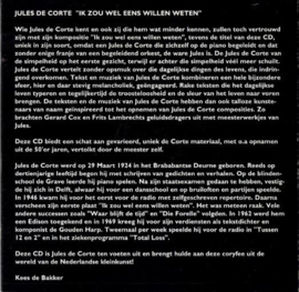 Jules de Corte - Ik zou wel eens willen weten, Jules de Corte