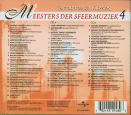 Meesters Der Sfeermuziek 4 Artiest(en): 3-CD VARIOUS - MEESTERS DER SFEERMUZIEK 4: ROMANTIEK & KLASSIEK (2003)