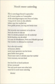 Nooit Meer Zaterdag , Michel Boerebach