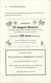 Tom Piekepol En De Schat Van Kartoni, Tosca Menten