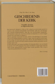 Geschiedenis der kerk ,  O.J. de Jong