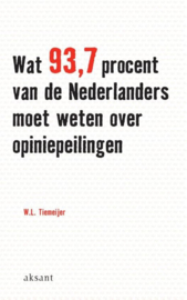 Wat 93,7 Procent Van De Nederlanders Moet Weten Over Opiniepeilingen , Will Tiemeijer