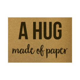 A hug made of paper, per 10 stuks