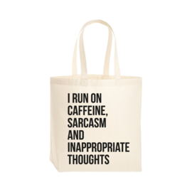 Tas - I run on caffeine, sarcasm and inappropriate thoughts. Per 5 stuks