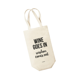 Wijntas - Wine goes in Wisdom comes out. Per 5 stuks