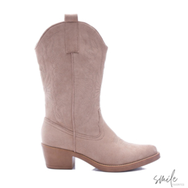 Musthave Dames Cowboy boots Suedine Zwart Western Musthave Dames Cowboy boots Suedine Zwart Western