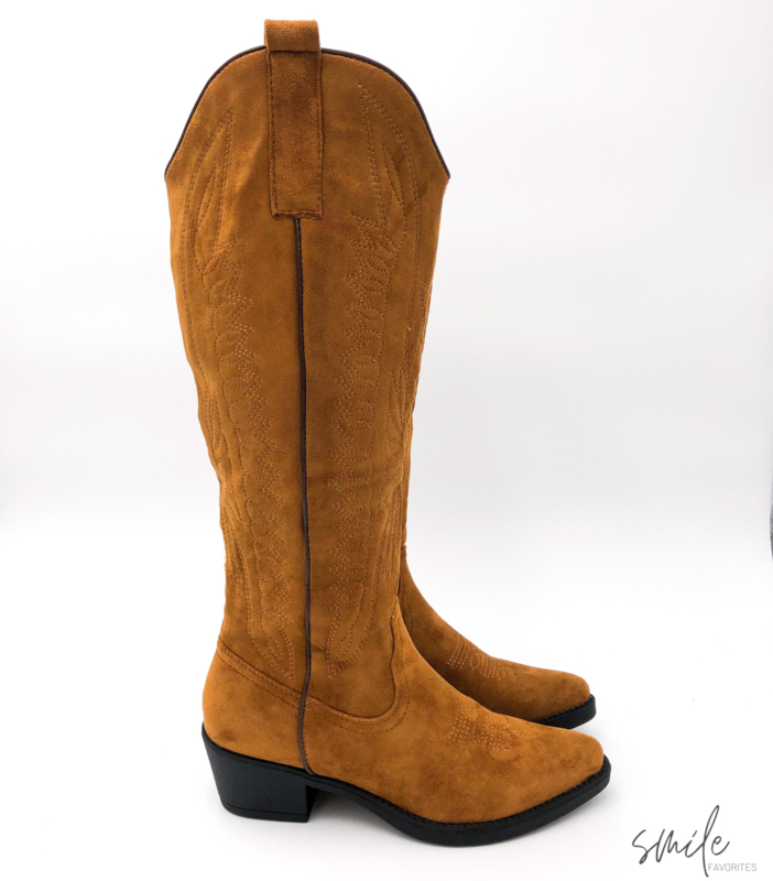 HIGH SUEDE COWBOY BOOTS CAMEL HIGH SUEDE COWBOY BOOTS CAMEL