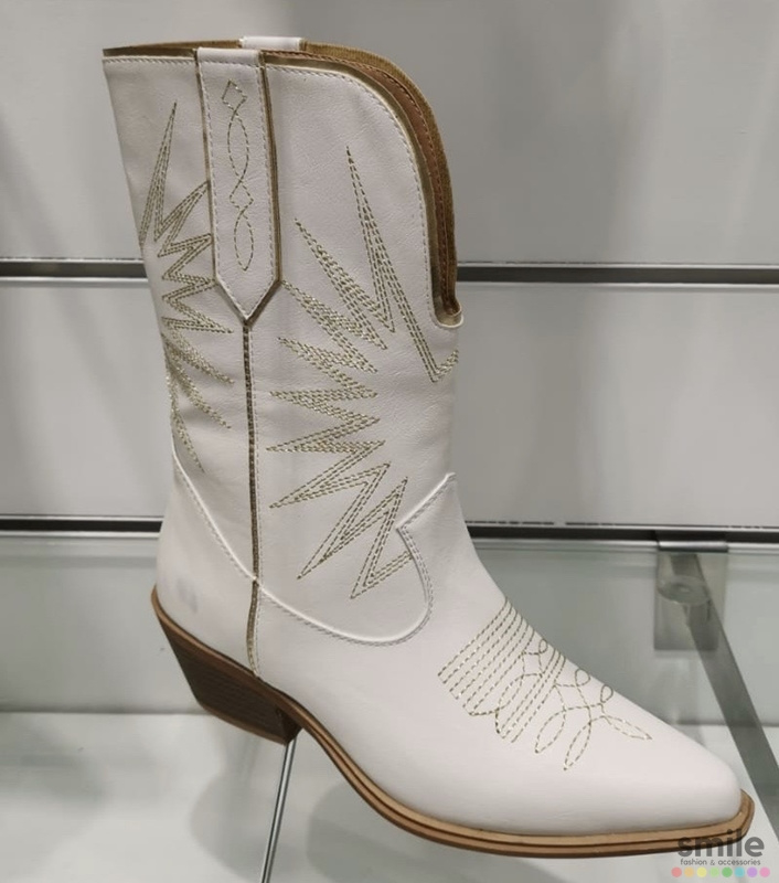 Musthave Dames Cowboy boots Wit Goud Western Laarzen Musthave Dames Cowboy boots Zwart Goud Western Laarzen