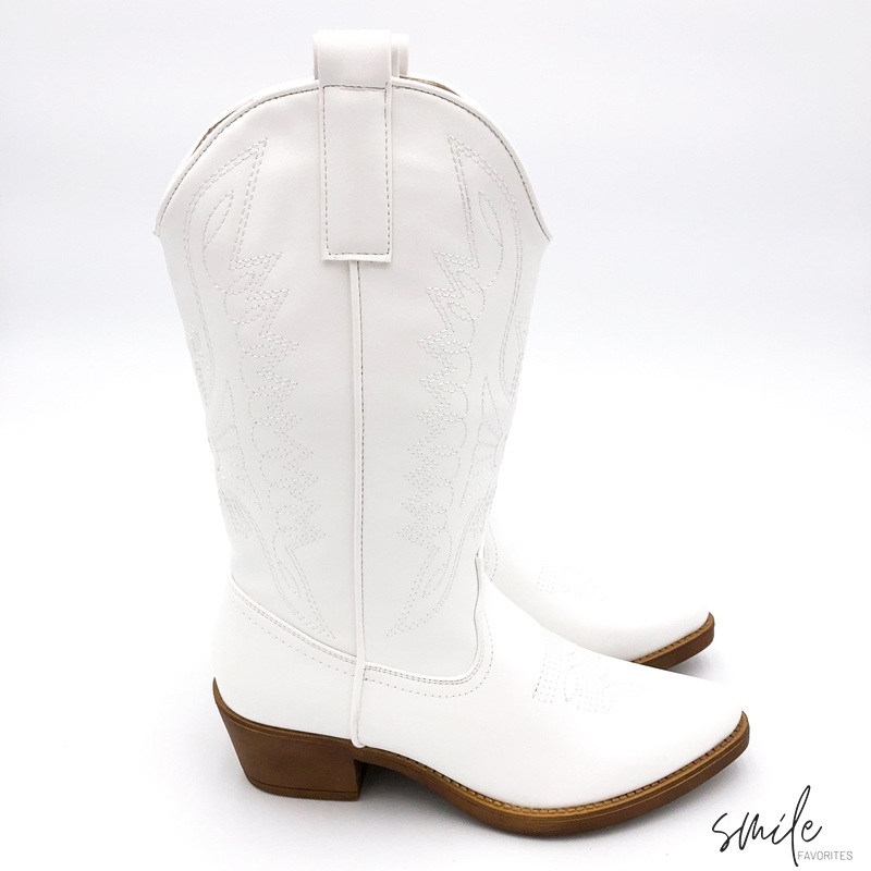 Musthave Dames Cowboy boots Wit Western Laarzen Musthave Dames Cowboy boots Beige Western Laarzen