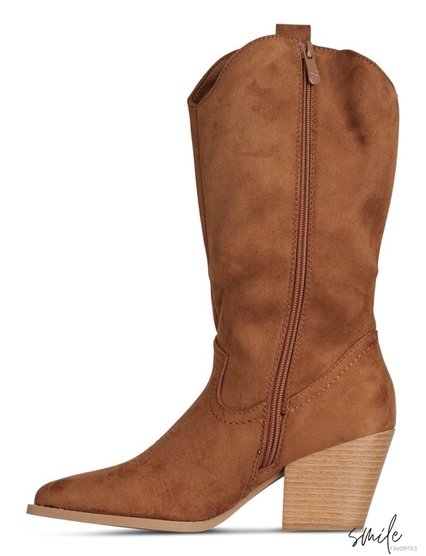 Musthave Dames Cowboy boots Suedine Zwart Western Musthave Dames Cowboy boots Suedine Zwart Western