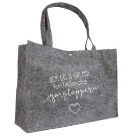 fanTAStische zorgtopper | vilten tas