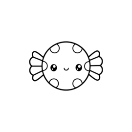 Kawaii - snoepje | strijkapplicatie