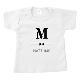 Letter met streep | naamshirt