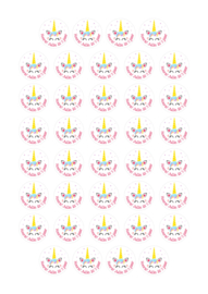 Unicorn sticker met naam