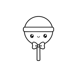 Kawaii - lolly | strijkapplicatie