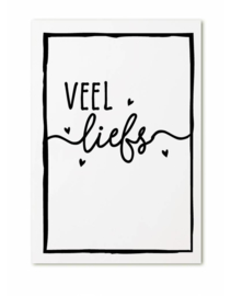 Veel liefs | cadeaukaartje