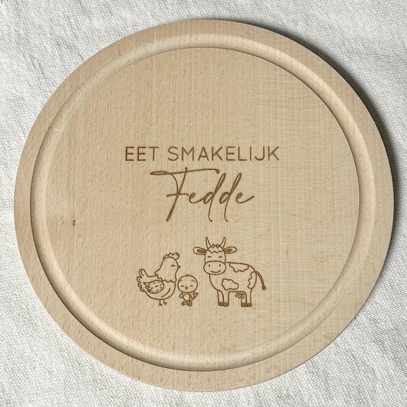 Ontbijtplankje boerderij dieren