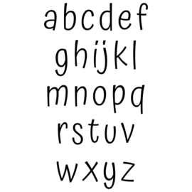 Alfabet kleine letters | muursticker