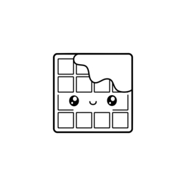 Kawaii - chocola | strijkapplicatie