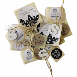 Inpakset Sinterklaas  | stickers en hangers