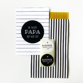 Kaart met cadeauzakje voor papa | kaart