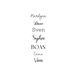 Kerstbal met bloemen letter | hout