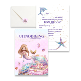 Uitnodiging mermaid