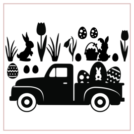 Raamstickers | Pasen en voorjaar 2023 | Truck