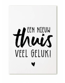 Een nieuw thuis | cadeaukaartje