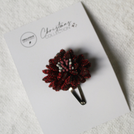 Glitterbloem | wine red