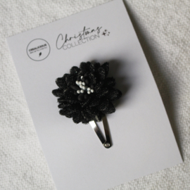 Glitterbloem | black