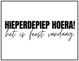 Hieperdepiep hoera!