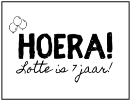 Hoera - ballonnen