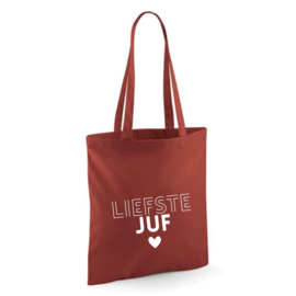 LIEFSTE JUF | katoenen tas