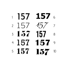 Huisnummers | stickers