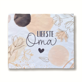 Brillendoekje - roze | liefste mama / oma