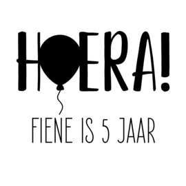 Hoera! - strak | raamsticker