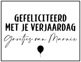 Gefeliciteerd - naam